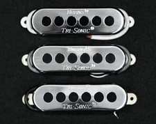 Burns Alnico V Tri-Sonic Single Coil Pickup Set Neck Middle Bridge- CHROME