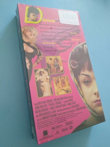 RARE FEMALE TROUBLE VHS SEALED UNCUT UNRATED Full Length JOHN WATERS NC-17 VHTF - Picture 2 of 6
