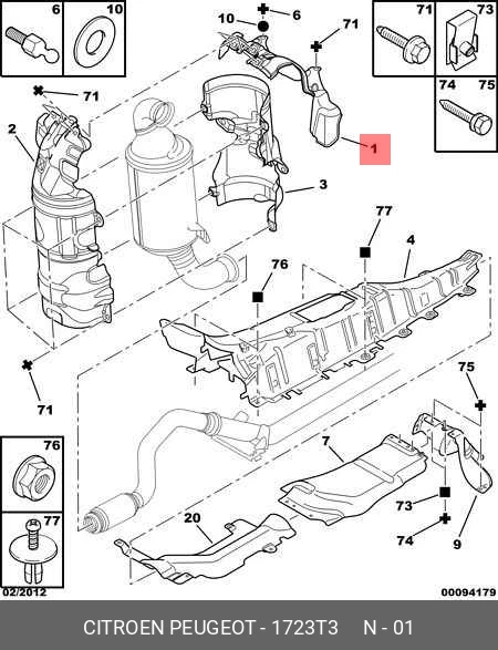Ecran Thermique Echappement C3 C4 207 307 406 Scudo 1.6 HDI 1723T3 9661522880 - Imagen 2 de 2