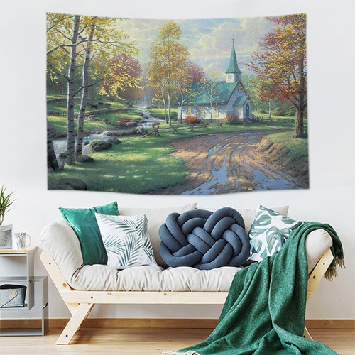 Van GoghStarry Sky Background Cloth HangingCloth MonetCanvas Wall Cloth Tapestry - Picture 28 of 39