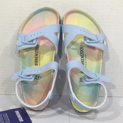 Birkenstock Youth Size 12 EU 30 Narrow Rio Candy Ombré Lt. Blue Sandals Y23-1058 - Picture 7 of 10