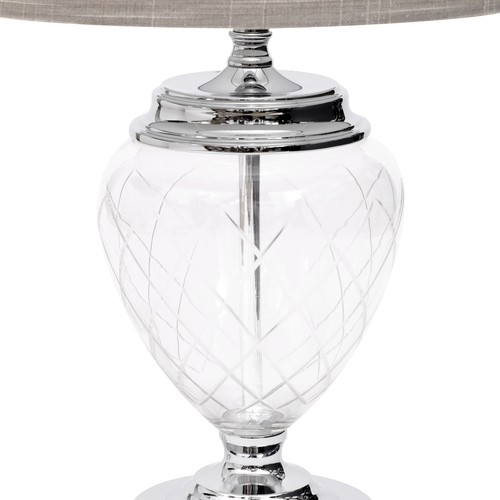 Lampada Da Tavolo In Vetro Lampada Da Comodino Lampada Da Soggiorno E27 60 Watt - Foto 2 di 8