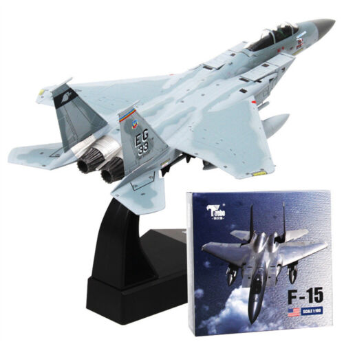 1:100 F-14 F-15 Fighter Metal Military Airplane Model With Display Stand - Foto 11 di 21