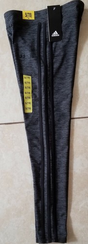 adidas Girl's Active Legging Tight Pants 3-Stripes Size S-7/8 - Picture 2 of 2