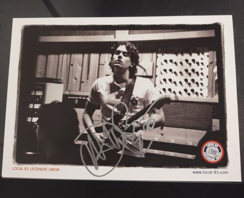 GUITARRA FIRMADA POR JOHN MAYER TOCANDO POSTAL ENMARCADA CON FOTO CLUB DE FANS CD LP - Imagen 2 de 2