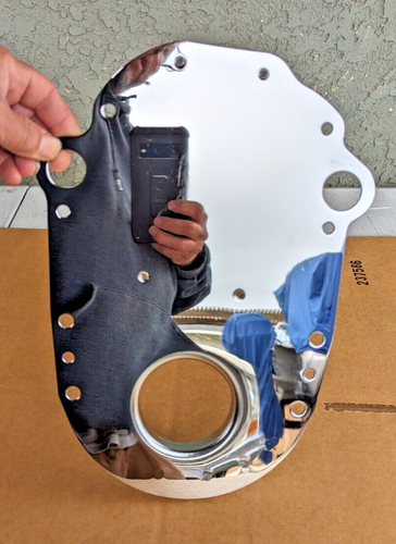 OLDSMOBILE 307,330,350,403 ,400,425,455 CHROME TIMING COVERS - Picture 2 of 5