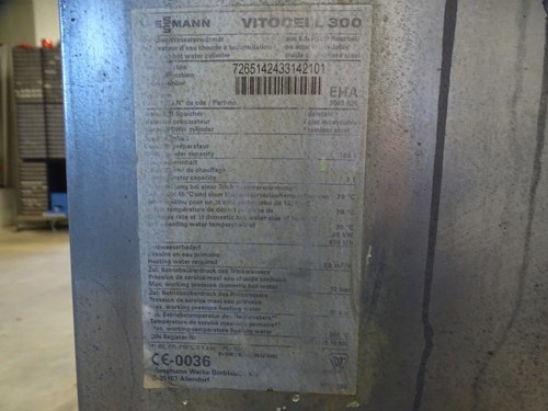 Viessmann vitocell 300 EHA 160 litre stainless steel hot water tank manufactured 2004 - Picture 8 of 8