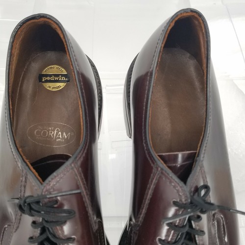 VTG Pedwin Oxfords Dress Shoes Derby Mens 10.5 C/A  Brown Dupont Corfam - Picture 4 of 11