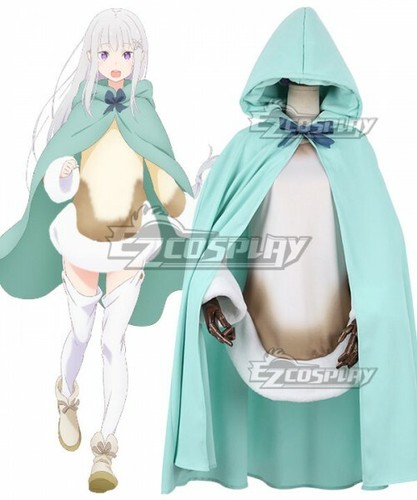 Re: Zero Starting Life in Another World Emilia Dress Girls Party Cosplay Costume - Picture 1 of 7