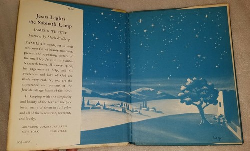 JESUS LIGHTS THE SABBATH LAMP James S. Tipett 1953 Hardcover Doris Stolberg il - Imagen 9 de 9