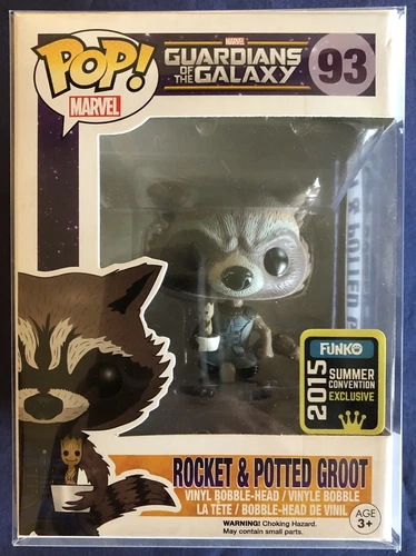Funko Pop - Marvel - Rocket & Potted Groot #93 2015 Summer Convention Exclusive 