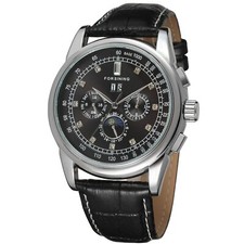 Men's Automatic Movement Moon Phase Display Luxury Wrist Watch FSG319M3S4