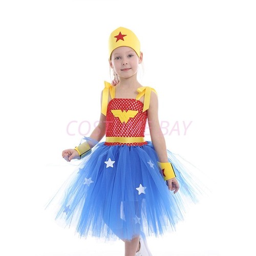 Girls Wonder Women Wonder Girl Accessories 4pcs Set - Picture 7 of 13