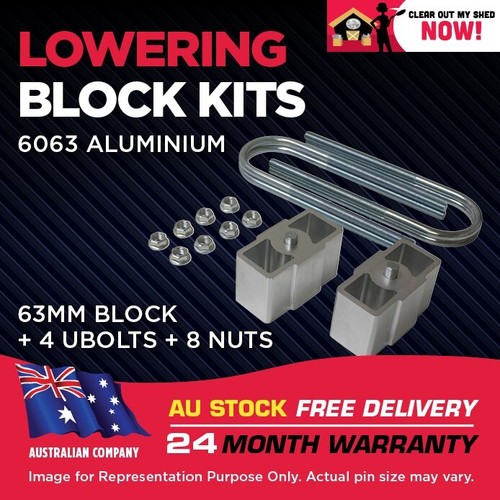Lowering Blocks Kit Fits Toyota Hiace KDH TRH (63mm) 2005-2018 2.5 Inch - Picture 1 of 6