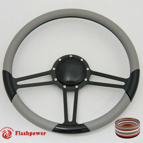 15.5" Billet Steering Wheel Full Wrap Black Firebird GTO - Foto 4 di 8