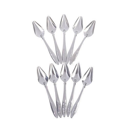 Collection 5Pc Baby Bird Pointed Feeding Spoon Stainless Steel Milk Medicine Parrot Fee-wf