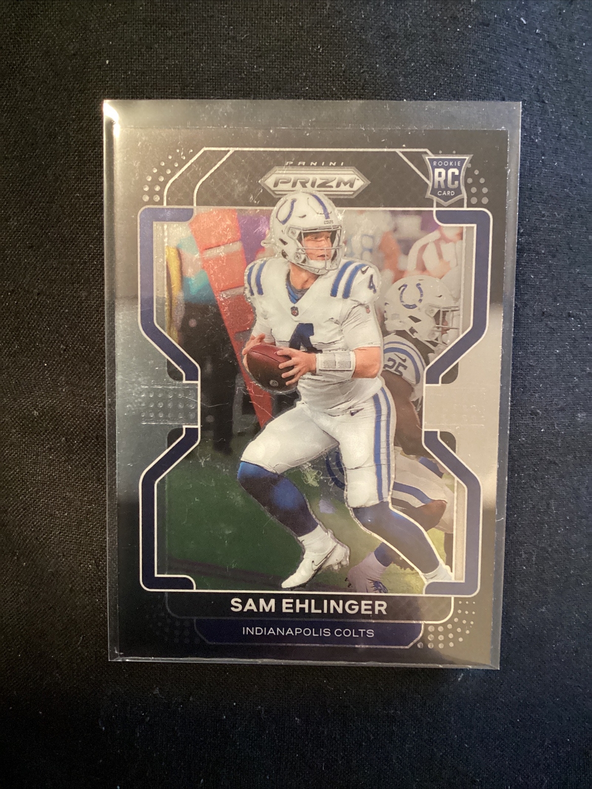 2021 Chronicles Prizm Black Sam Ehlinger #PB-18 RC Rookie Colts.       JT20