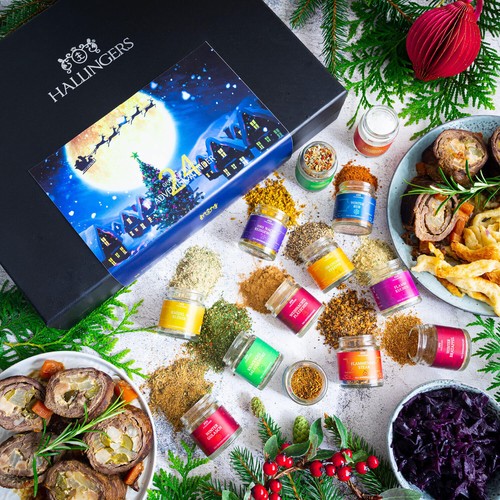 Hallingers Magische Reise Gewürz Adventskalender handmade, 24 Gewürze aus aller - Bild 2 von 10
