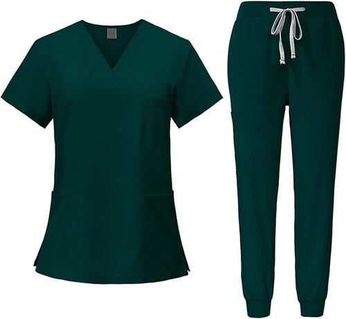Baoblaze Women Uniform Scrubs Set Top and Pants Durable V Neck Comfortable - Picture 1 of 7