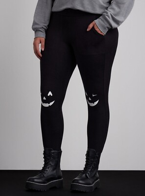 Dプライス Torrid Full-Length Glow In Dark Jack O Lantern Pocket Legging