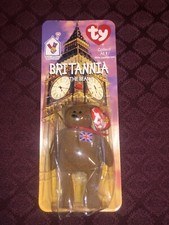 Britannia The Bear-1997 McDonalds Ty Beanie Baby w/ Rare Errors 1993 OAKBROOK