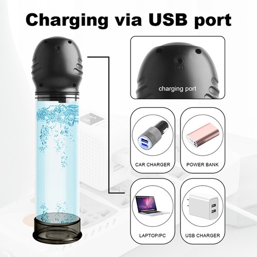 Rechargeable Vacuum Water Hydro Pump Enlarger MALE Penis-Cock-Erection-Stretcher - Picture 11 of 16
