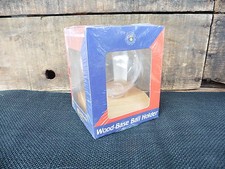 WOOD BASE BASEBALL BALL HOLDER  DISPLAY  NEW  NIP