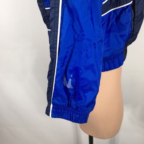 Vintage Nike Youth Boys Blue Zip Windbreaker Lined Jacket Small Embroidered - Picture 5 of 10
