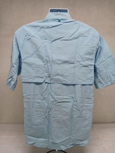 Magellan Mens Sports Gear Medium Blue Vented Fishing, Camping Short Sleeve Shirt - Picture 10 of 13
