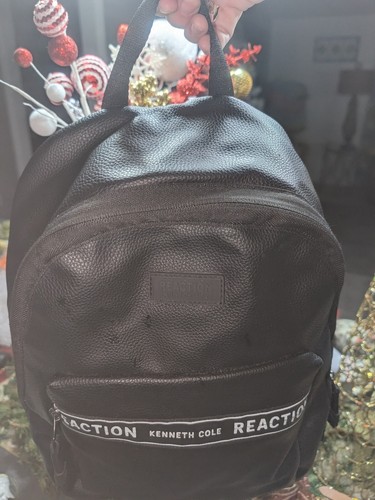 Kenneth Cole Reaction Black Backpack /Bag - Picture 3 of 7