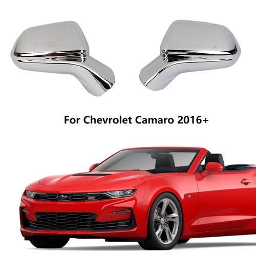 Side Rearview Mirror Cover Trim Bezels For Chevy Camaro 2016+ Chrome Accessories - Picture 2 of 7
