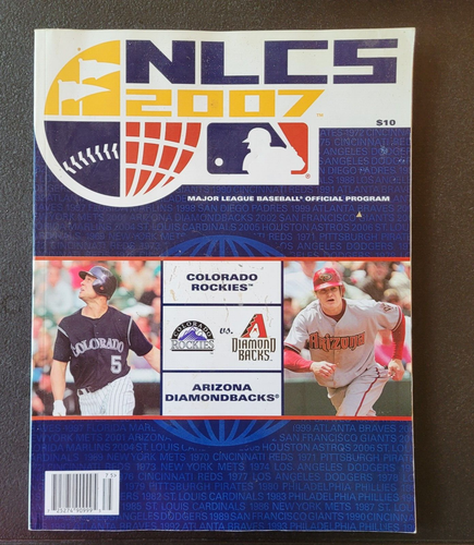 2007 Colorado Rockies Arizona Diamondbacks NLCS NL Championship Series Program