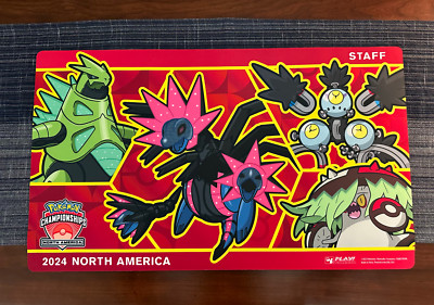 NAIC ブイズ プレイマット staff チャンピオンシップ Pokemon Playmat STAFF NAIC 2024 North America TCG Desk Mat