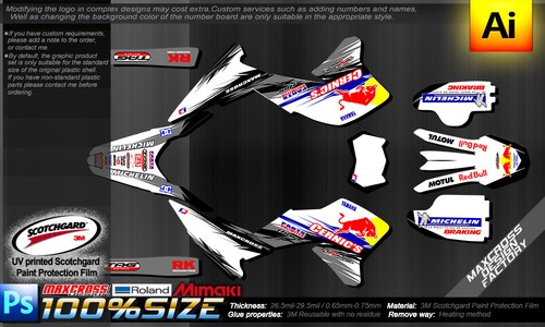 YAMAHA WR250R WR250X ALL YEARS MAXCROSS GRAPHICS KIT DECALS STICKERS FULL NHRR1 - Picture 2 of 2