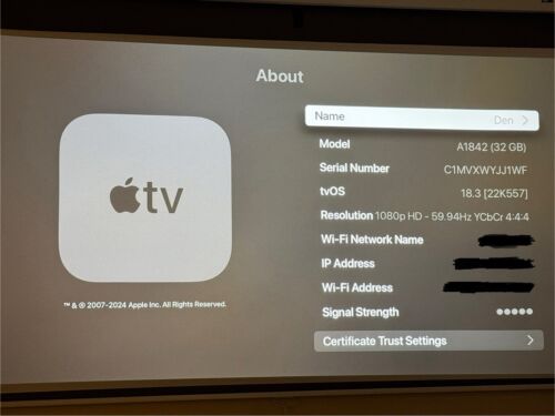 Apple TV 4K, 32GB, Model A1842 - Picture 2 of 3