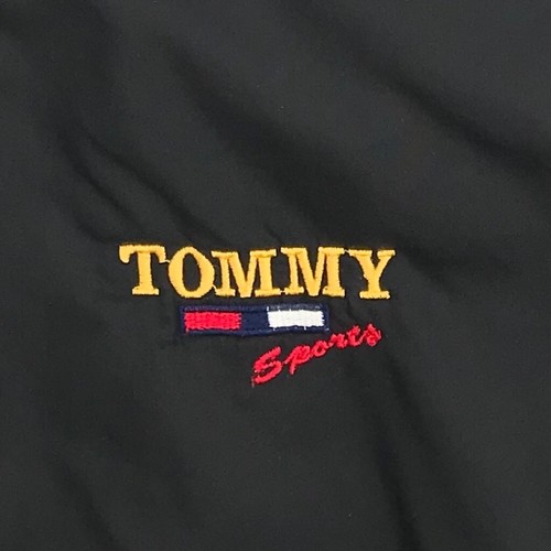 Embroidered Tommy Sports Hilfiger Boys Rain Coat Black Hooded Zipper Youth XXL - Picture 5 of 7
