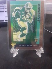 2021 Panini Chronicles Draft Picks Flux Orange Chuba Hubbard #246 Rookie RC