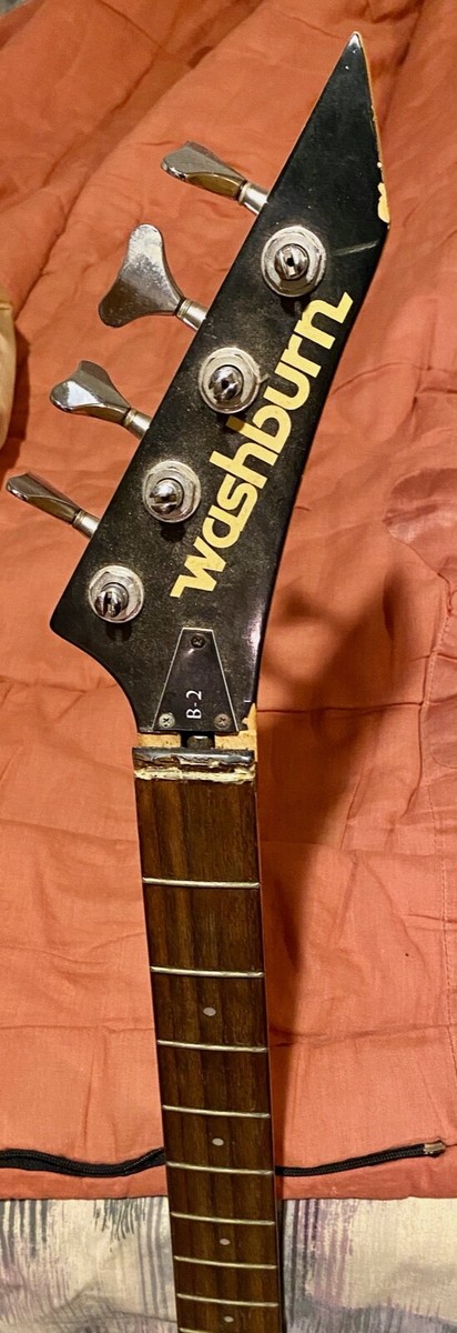 1986 Washburn B2 4 String Bass Guitar Neck **For Repair** | eBay
