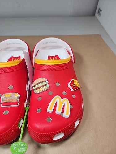 McDonald's X Crocs Classic Clog French Fries Red Size 8 Men/10 Women 209858-90H - Picture 2 of 13