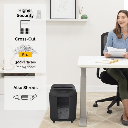 Fellowes Powershred LX85 P4 Cross-Cut Shredder, 12 Sheets, 19 Litre Bin - Picture 7 of 8