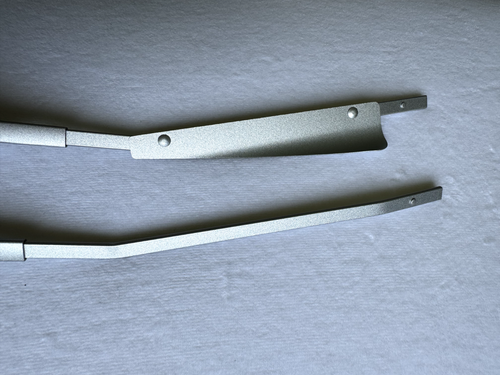 BMW E10 2002 1802 02 NK 1600 2000 ti 114 EARLY SILVER WIPER ARM SET L&R - Picture 2 of 6