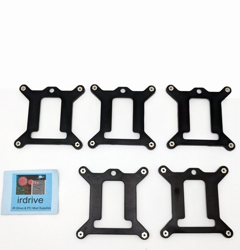 5-Pack: Backplate Bracket Holder for CPU Cooler Fan Intel Socket LGA1150 LGA1155 - Picture 2 of 12