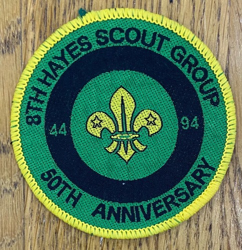 8th Hayes Scout Group 50th Anniversary Sew On Patch   - Picture 1 of 2