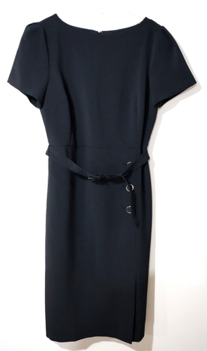 Ann Taylor Women`s $159 Belted Button Midi Sheath Dress size 00 - Picture 3 of 5