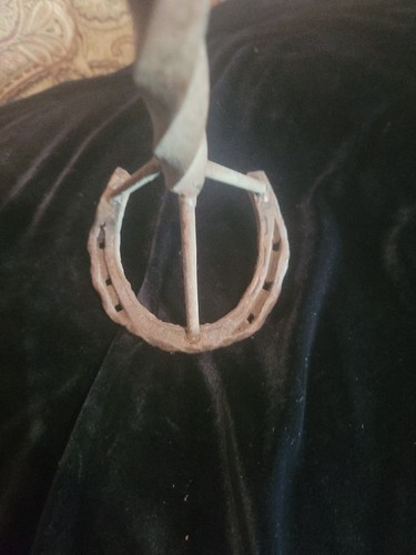 Horseshoe Branding Iron 4x4 With 15 In Handle Antique - Picture 2 of 8