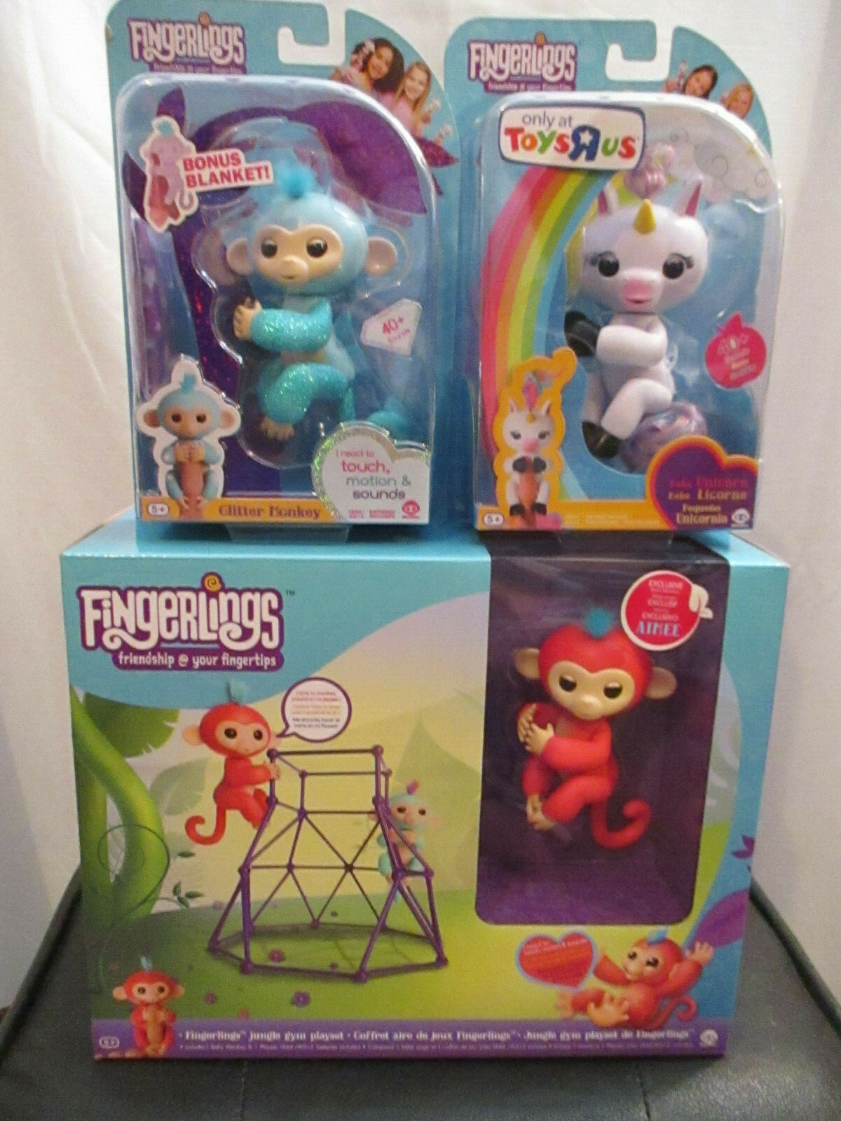 Fingerlings Jungle Gym Playset + 3 Unique Fingerlings Monkeys Fingerlings Jungle Gym Playset + 3 Unique Fingerlings Monkeys