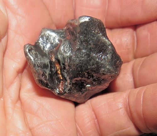 125 g CANYON DIABLO METEORIT MUSEUMSQUALITÄT ARIZONA STÄNDER 0,28 # USA SKULPTUR - Bild 7 von 9