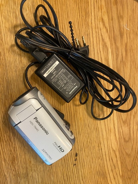 Panasonic Camcorder HDC-TM45 x42 33.7mm Tested White Silver Color From Japan Panasonic Camcorder HDC-TM45 x42 33.7mm Tested White Silver Color From Japan