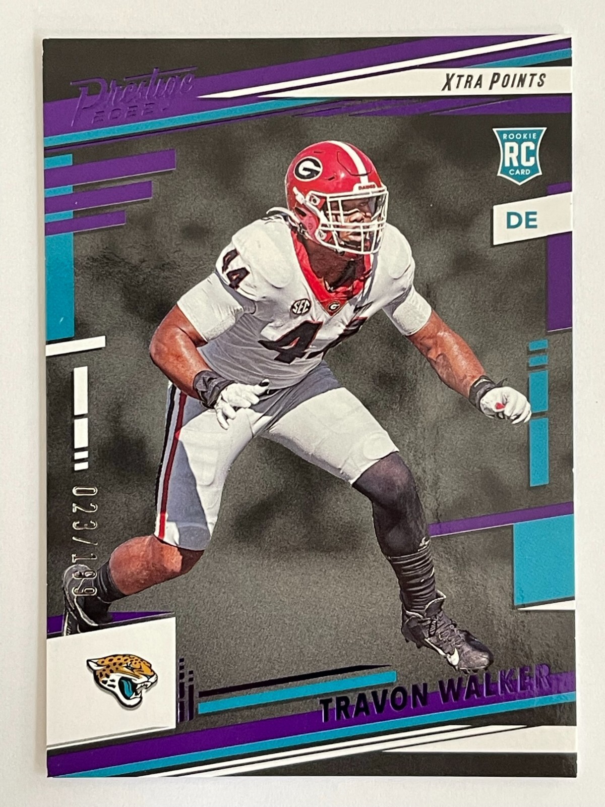 2022 Panini Prestige Xtra Points Jaguars Travon Walker Purple Rookie /199 #337