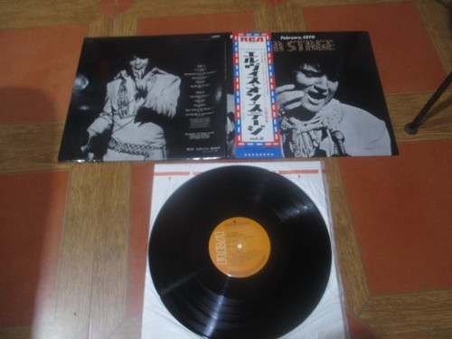 ELVIS ON STAGE FEBRUAR 1970 JAPANISCHE PRESSUNG VINYL LP HERVORRAGENDER ZUSTAND